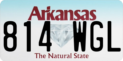 AR license plate 814WGL