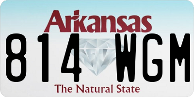 AR license plate 814WGM