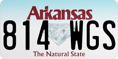 AR license plate 814WGS