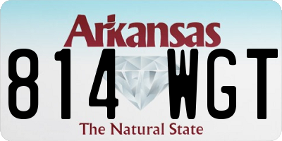 AR license plate 814WGT