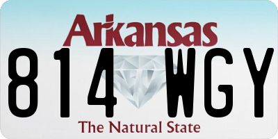 AR license plate 814WGY