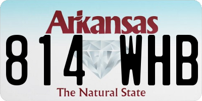 AR license plate 814WHB