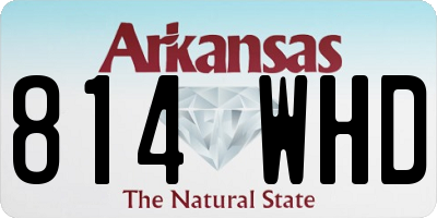AR license plate 814WHD