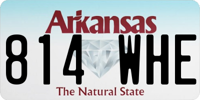 AR license plate 814WHE