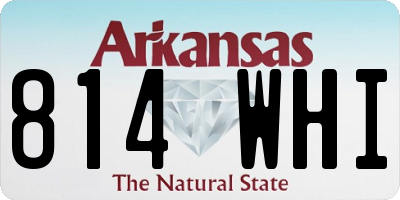 AR license plate 814WHI
