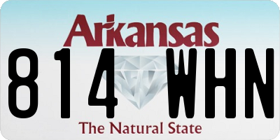 AR license plate 814WHN