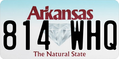 AR license plate 814WHQ
