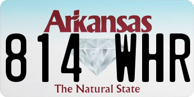AR license plate 814WHR