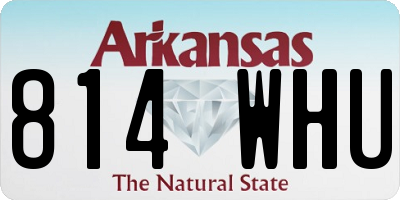AR license plate 814WHU