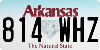 AR license plate 814WHZ