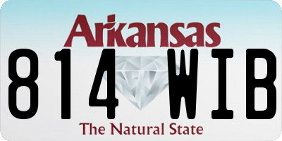 AR license plate 814WIB