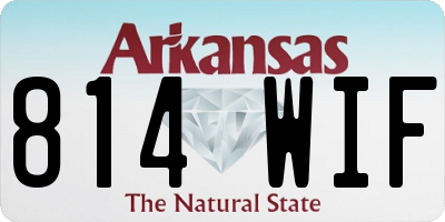 AR license plate 814WIF