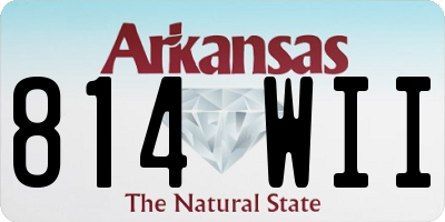 AR license plate 814WII
