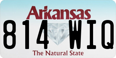 AR license plate 814WIQ