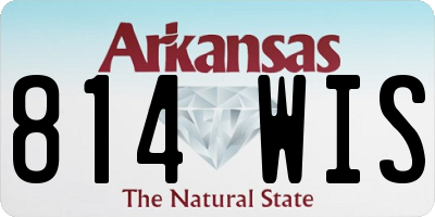AR license plate 814WIS