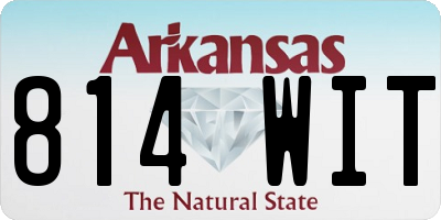 AR license plate 814WIT