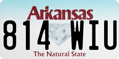 AR license plate 814WIU