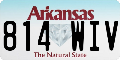 AR license plate 814WIV