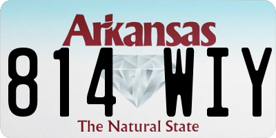 AR license plate 814WIY