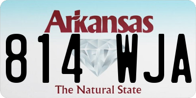 AR license plate 814WJA