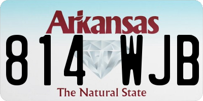 AR license plate 814WJB