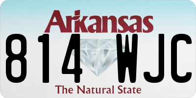 AR license plate 814WJC