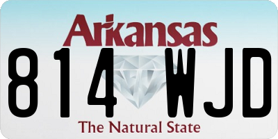 AR license plate 814WJD