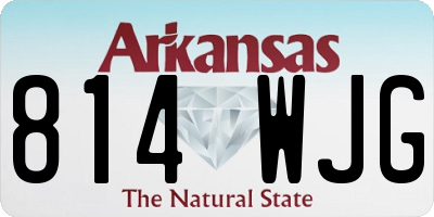 AR license plate 814WJG