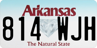 AR license plate 814WJH