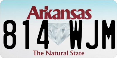 AR license plate 814WJM
