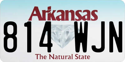 AR license plate 814WJN