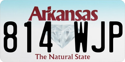 AR license plate 814WJP