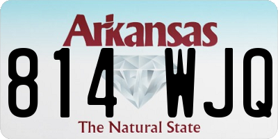 AR license plate 814WJQ