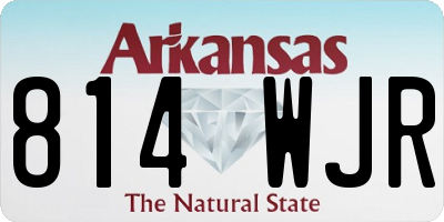 AR license plate 814WJR