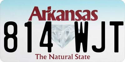 AR license plate 814WJT