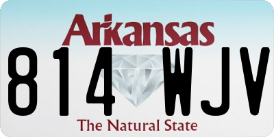 AR license plate 814WJV