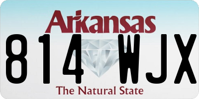 AR license plate 814WJX