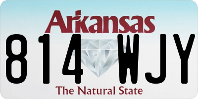 AR license plate 814WJY