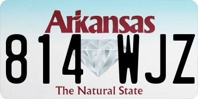 AR license plate 814WJZ