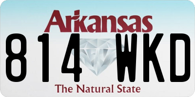 AR license plate 814WKD