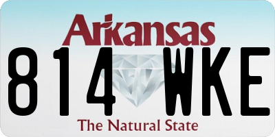 AR license plate 814WKE
