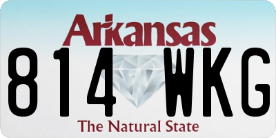 AR license plate 814WKG