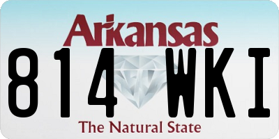 AR license plate 814WKI
