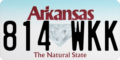 AR license plate 814WKK