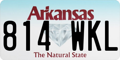 AR license plate 814WKL