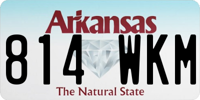 AR license plate 814WKM