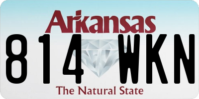 AR license plate 814WKN