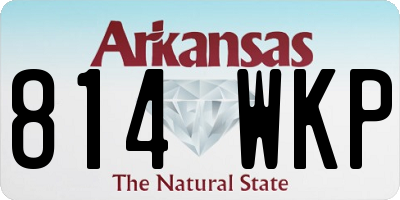 AR license plate 814WKP