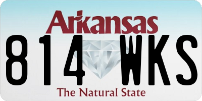 AR license plate 814WKS