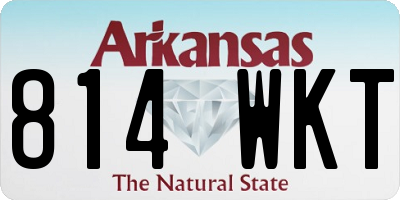 AR license plate 814WKT